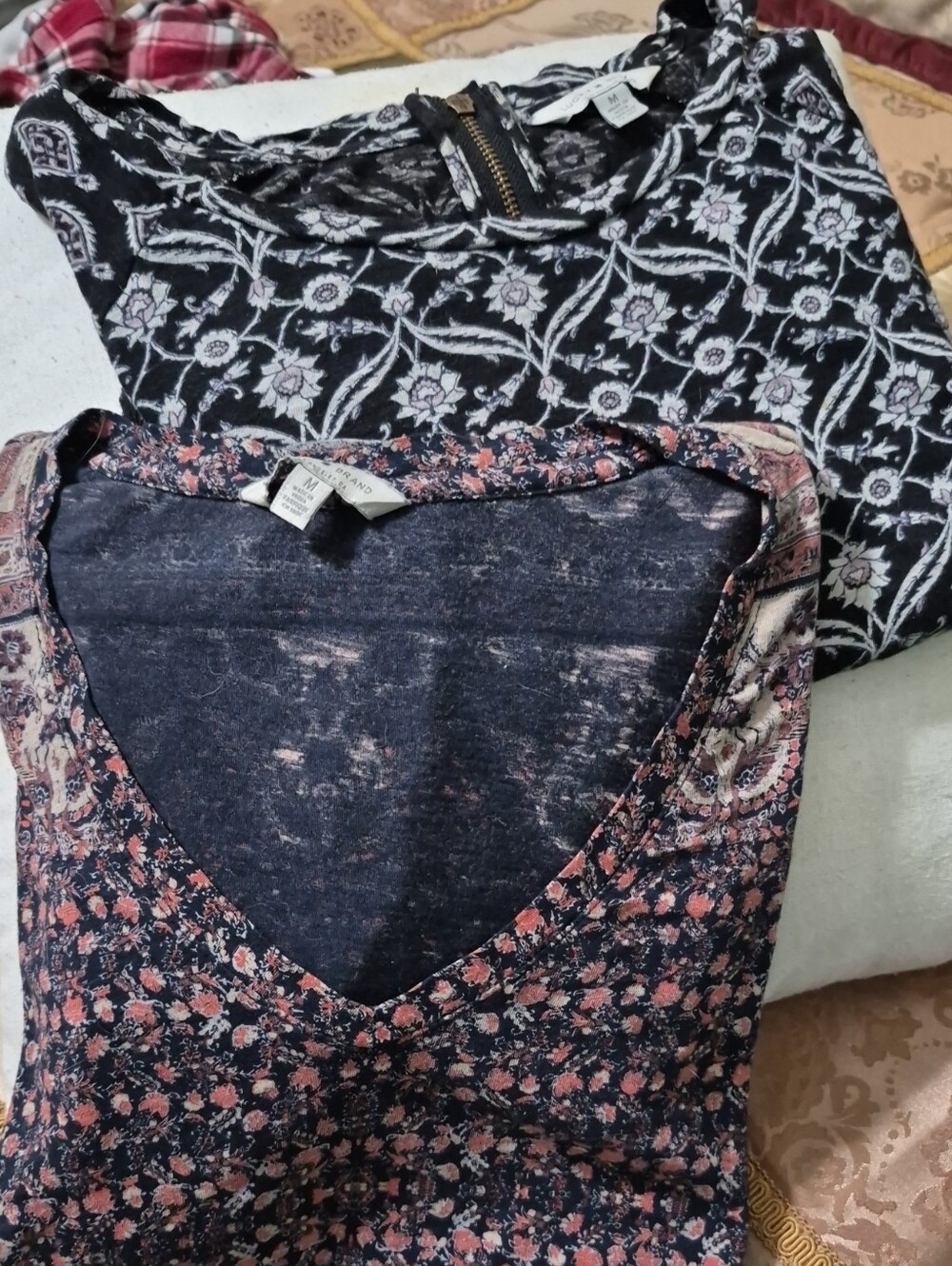 2-Lucky Brand Women's Printed Short-Sleeved Tops